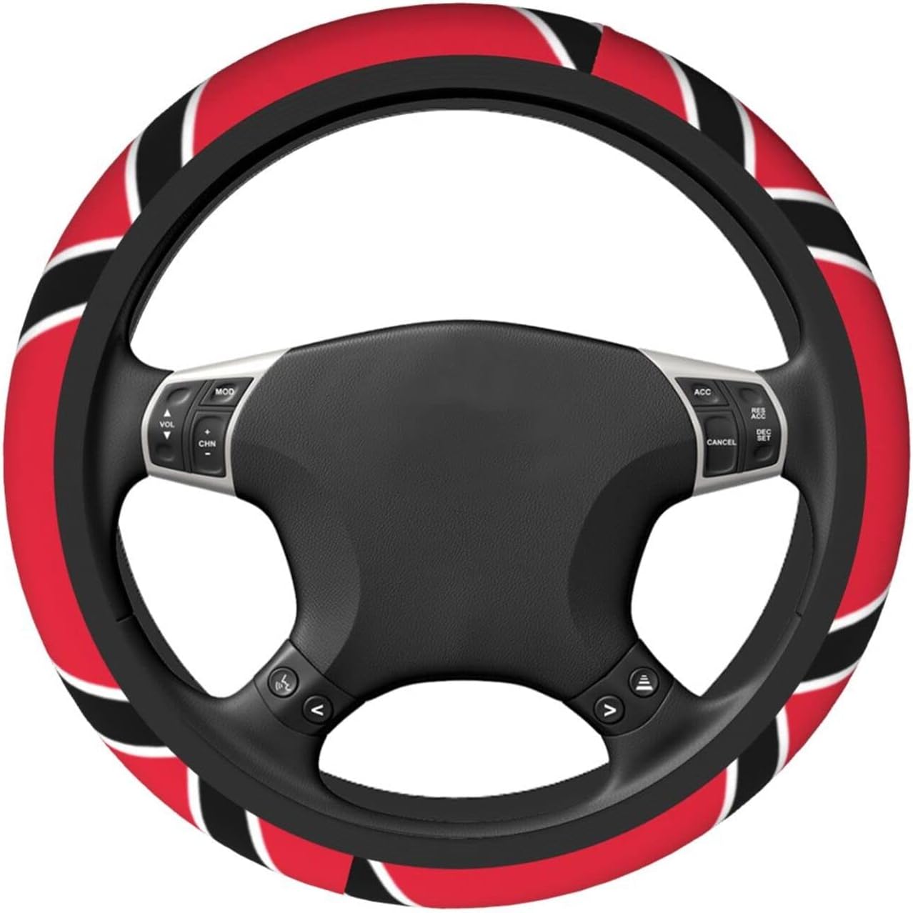 Bandera de Trinidad y Tobago – Funda para volante de 15 pulgadas, universal, antideslizante, decoración para volante, accesorios de automóvil, funda