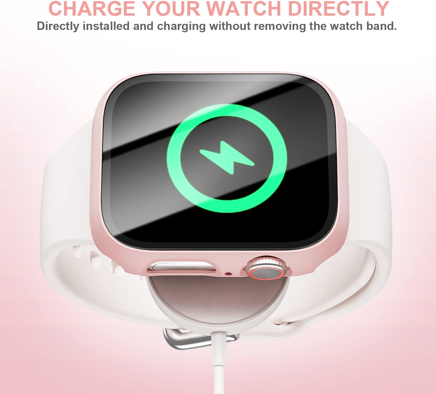 Haojavo Paquete de 12 fundas para Apple Watch Series 9 y Series 8 y 7 de 1.772 pulgadas con protector de pantalla de vidrio templado, funda