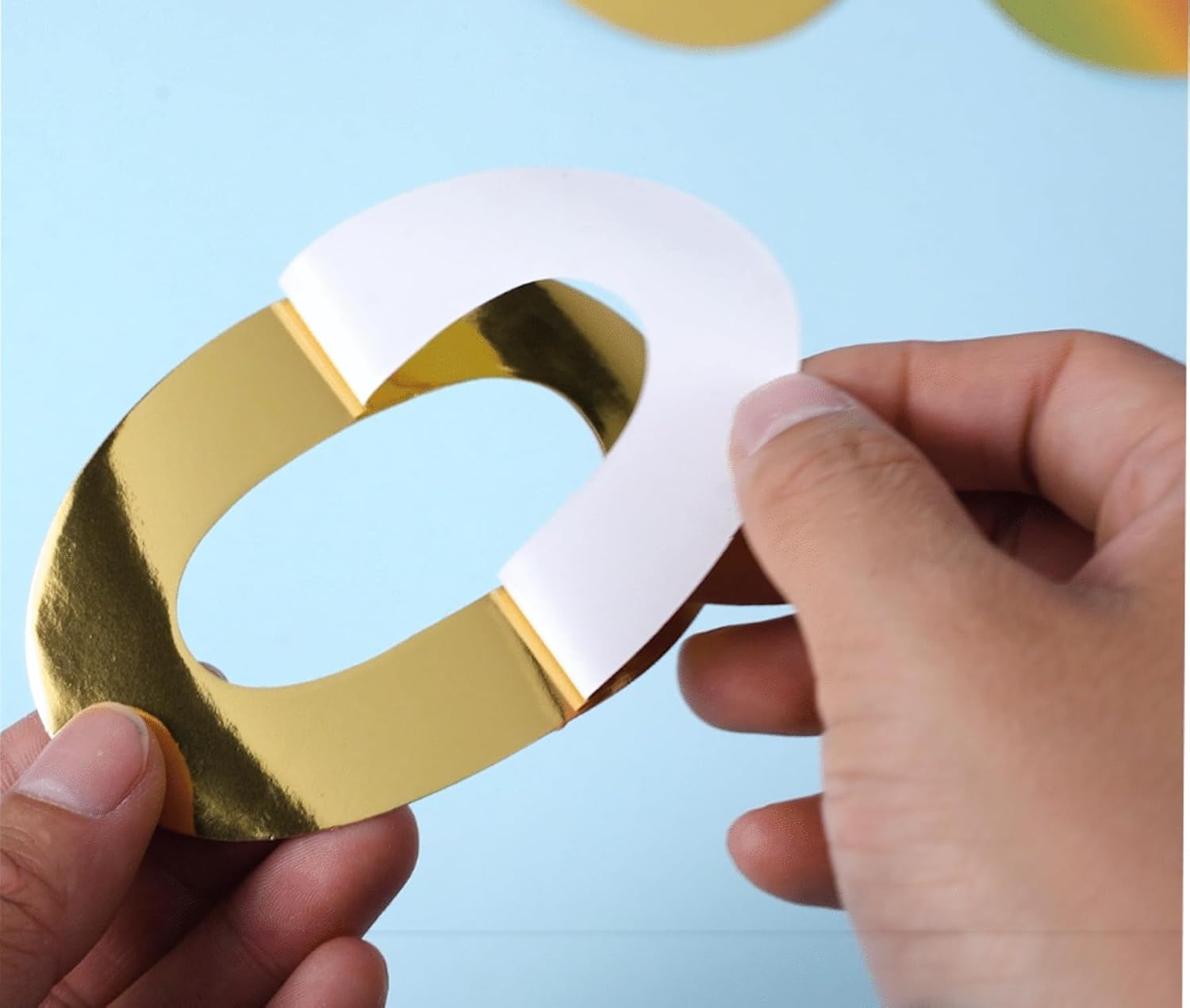 Letras adhesivas doradas de 4 pulgadas, autoadhesivas, números y símbolos extraíbles, póster de papel para decoración y manualidades, 123 hojas (4