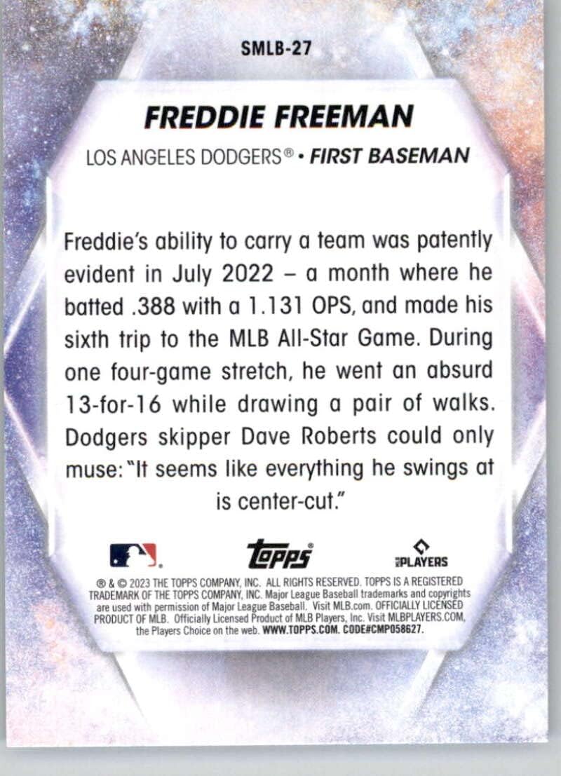 2023 TOPPS STARS OF THE MLB #SMLB-27 FREDDIE FREEMAN LOS ANGELES DODGERS BASEBALL OFFICIAL TRADING CARD OF THE MLB