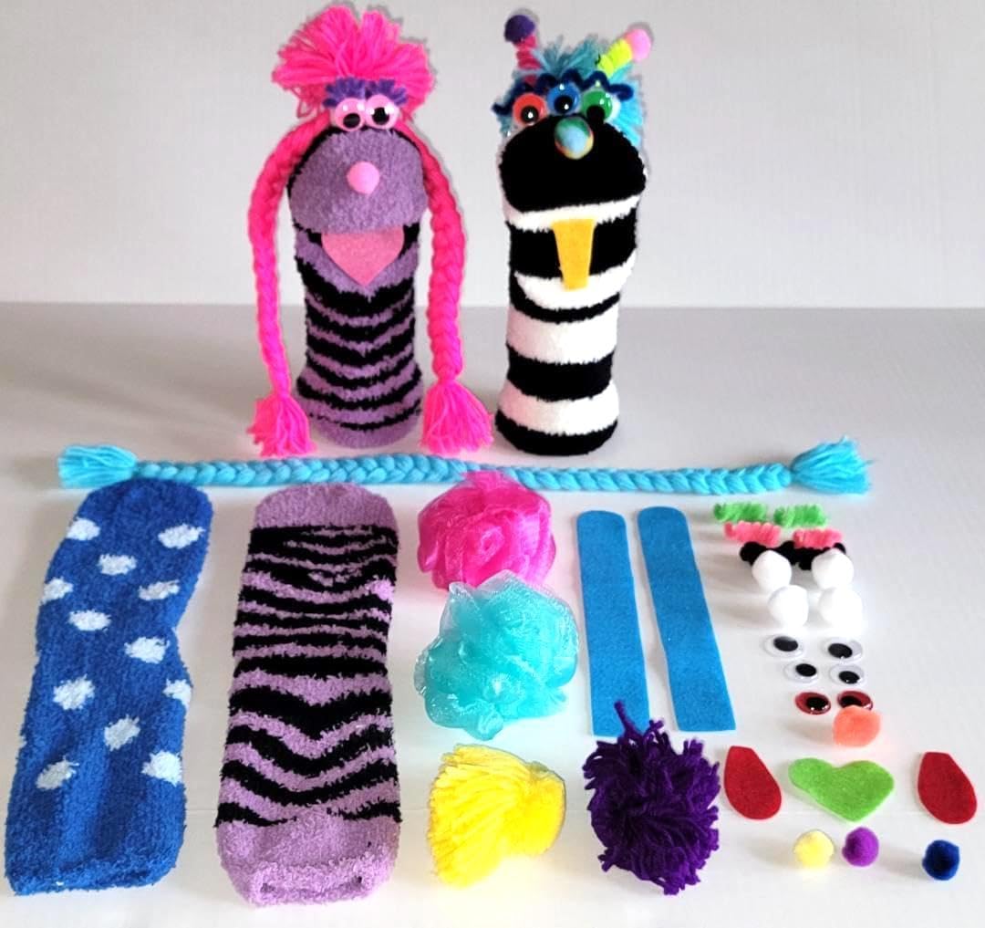 Kit de marionetas de calcetín de bricolaje