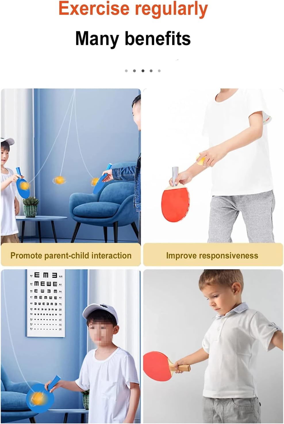 Conjunto portátil de entrenamiento de tenis de mesa colgante para interiores, entrenador de pingpong para niños, tenis de mesa colgante, juego de