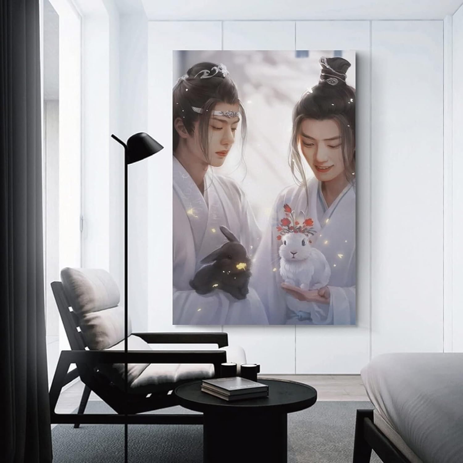 The Untamed Xiao Zhan Wang Yibo Póster (2) Lienzo decorativo para pared, decoración de habitación, decoración de dormitorio, regalos, 08 x 12