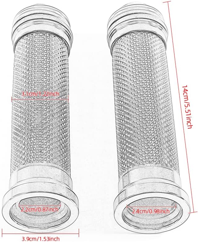 Empuñaduras de mano de 78 pulgadas 0.866 in antideslizantes universales de aluminio y gel de goma para manillar para moto