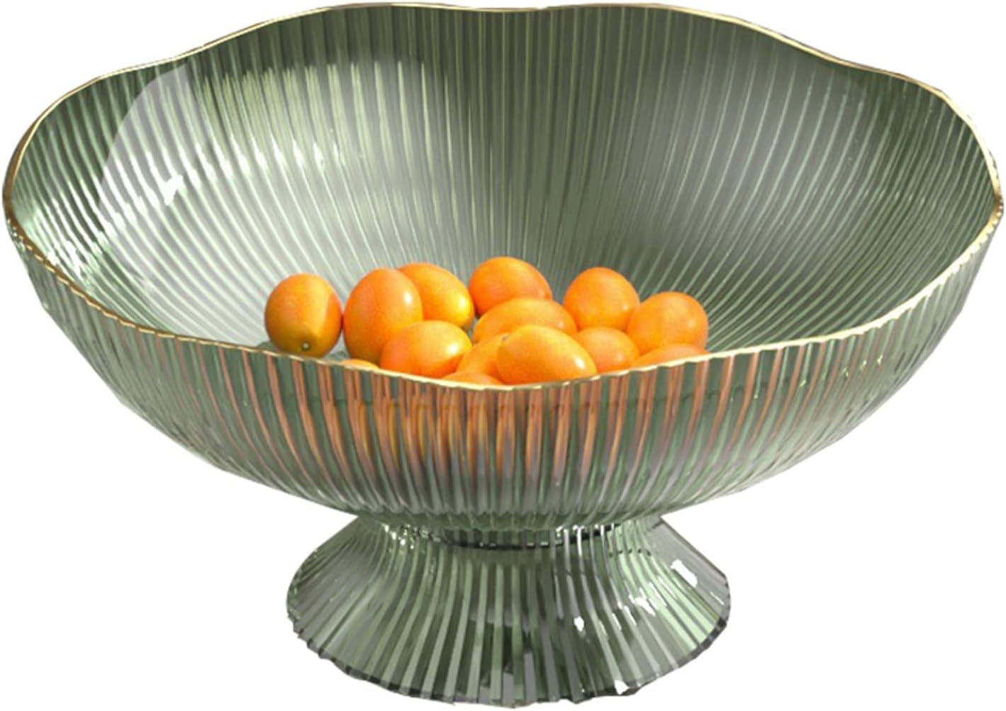 Zerodis Frutero decorativo con agujeros de drenaje, base desmontable, pedestal, frutero para mesa, encimera, cuencos decorativos de frutas para el
