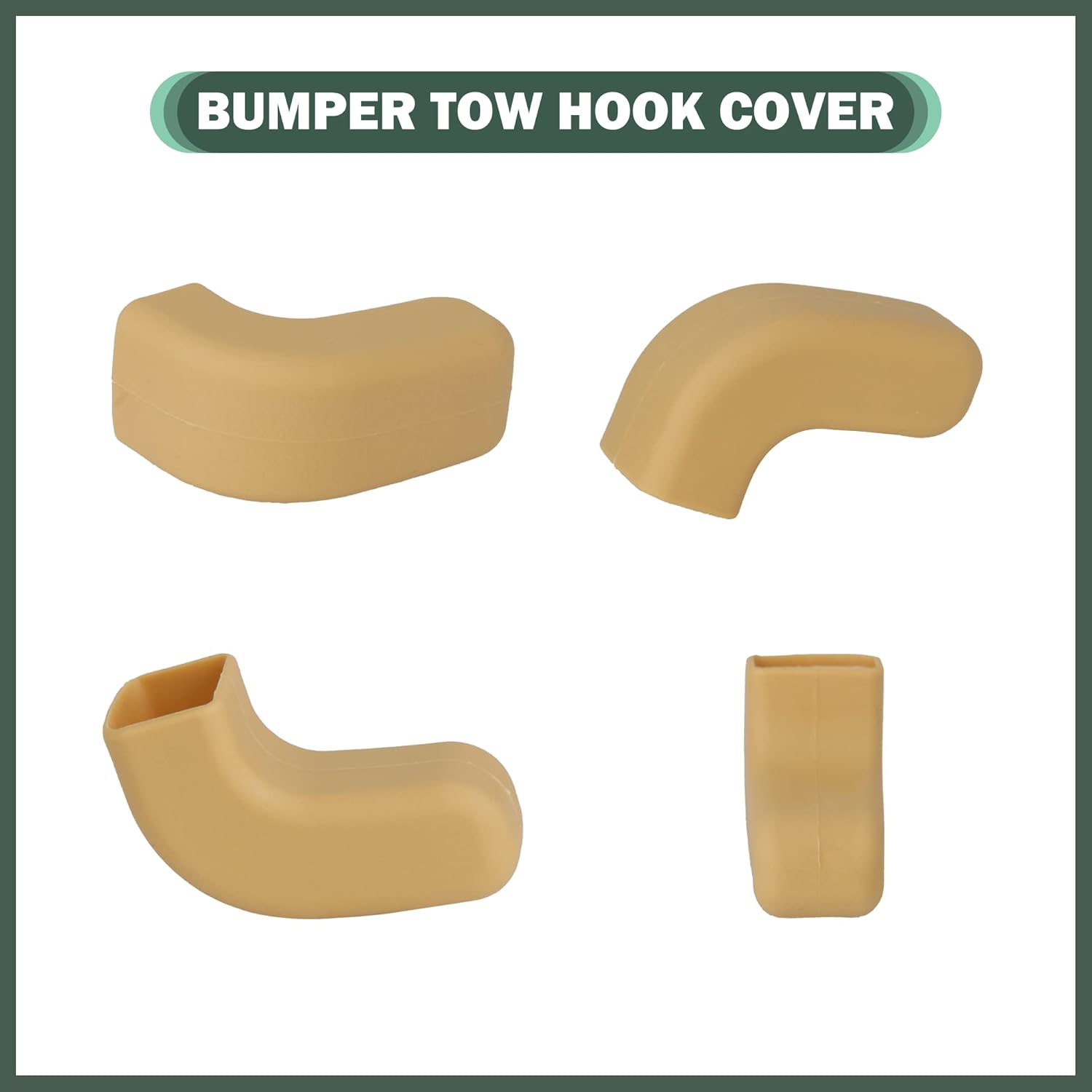 Gold Sand Factory – Cubiertas de gancho de remolque para Jeep Wrangler JK JL y Gladiator JT 2007-2023, añade agarre acolchado a la recuperación de
