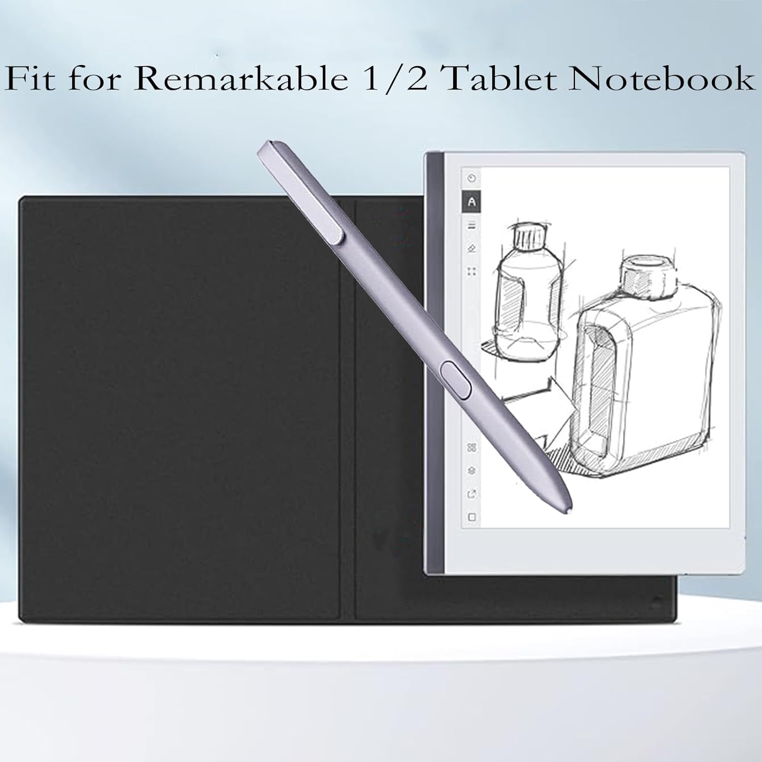 Rotulador plateado para notable tableta de 12, repuesto de lápiz capacitivo, no necesita carga, sin configuración, sin borrador integrado, mejora tu
