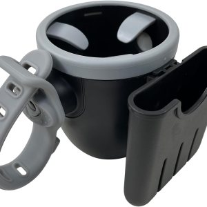 Portavasos para cochecito con soporte para teléfono, portavasos para cochecito Uppabababy, soporte universal 2 en 1 para cochecito, bicicleta, silla Portavasos para cochecito con soporte para teléfono, portavasos para cochecito Uppabababy, soporte universal 2 en 1 para cochecito, bicicleta, silla