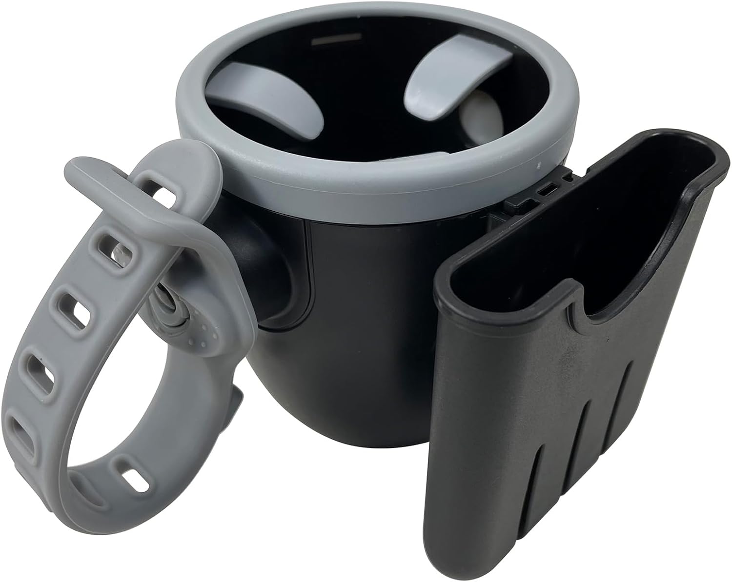 Portavasos para cochecito con soporte para teléfono, portavasos para cochecito Uppabababy, soporte universal 2 en 1 para cochecito, bicicleta, silla