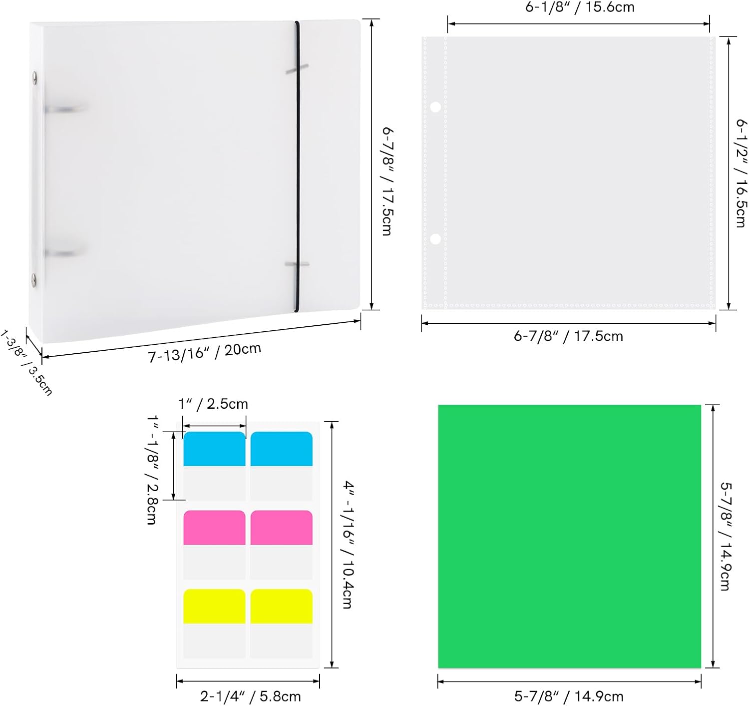 Carpeta de almacenamiento para plantillas de galletas para almacenamiento de plantillas de 6 x 6 pulgadas, troquelados, álbumes de recortes, sello