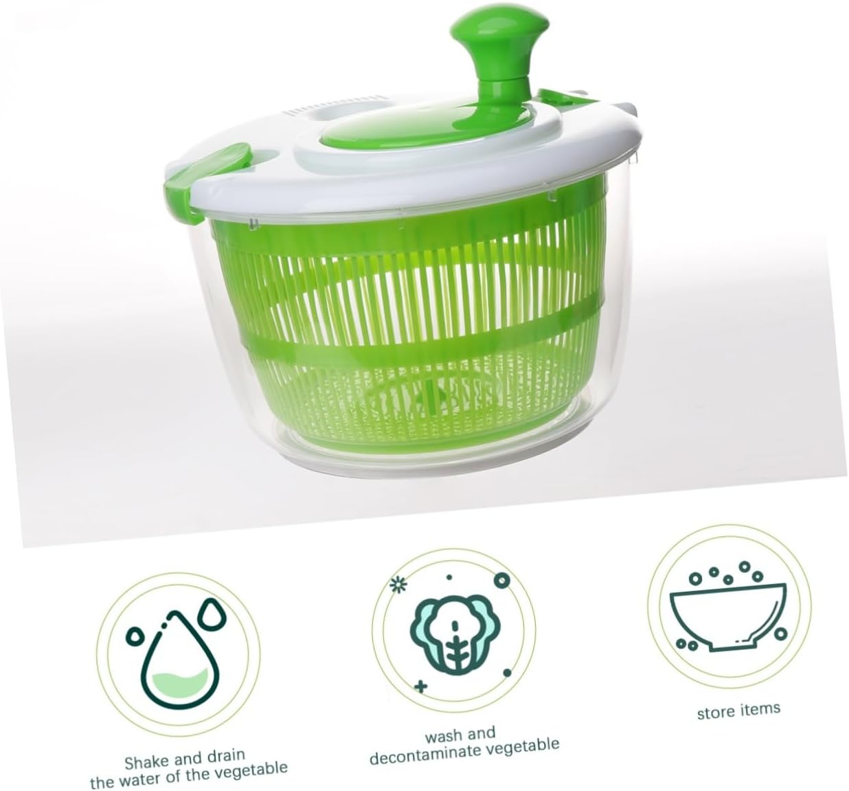 Cabilock Deshidratador de alimentos Pasta Ensalada Alimentos Máquina deshidratada Colador de pasta Colador de mano Ensalada Verdes mixtos Lavadora