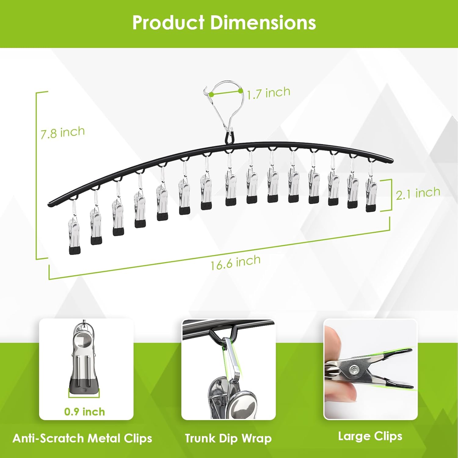 Organizador de leggings para armario, perchas de metal para pantalones con revestimiento de goma con clips para sujetar leggings, jeans, faldas,