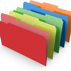 VBSQ – Carpetas de archivos de 3 pestañas de colores legales, varios colores, 100 por paquete, suministros de oficina, organizador de archivos, VBSQ – Carpetas de archivos de 3 pestañas de colores legales, varios colores, 100 por paquete, suministros de oficina, organizador de archivos,