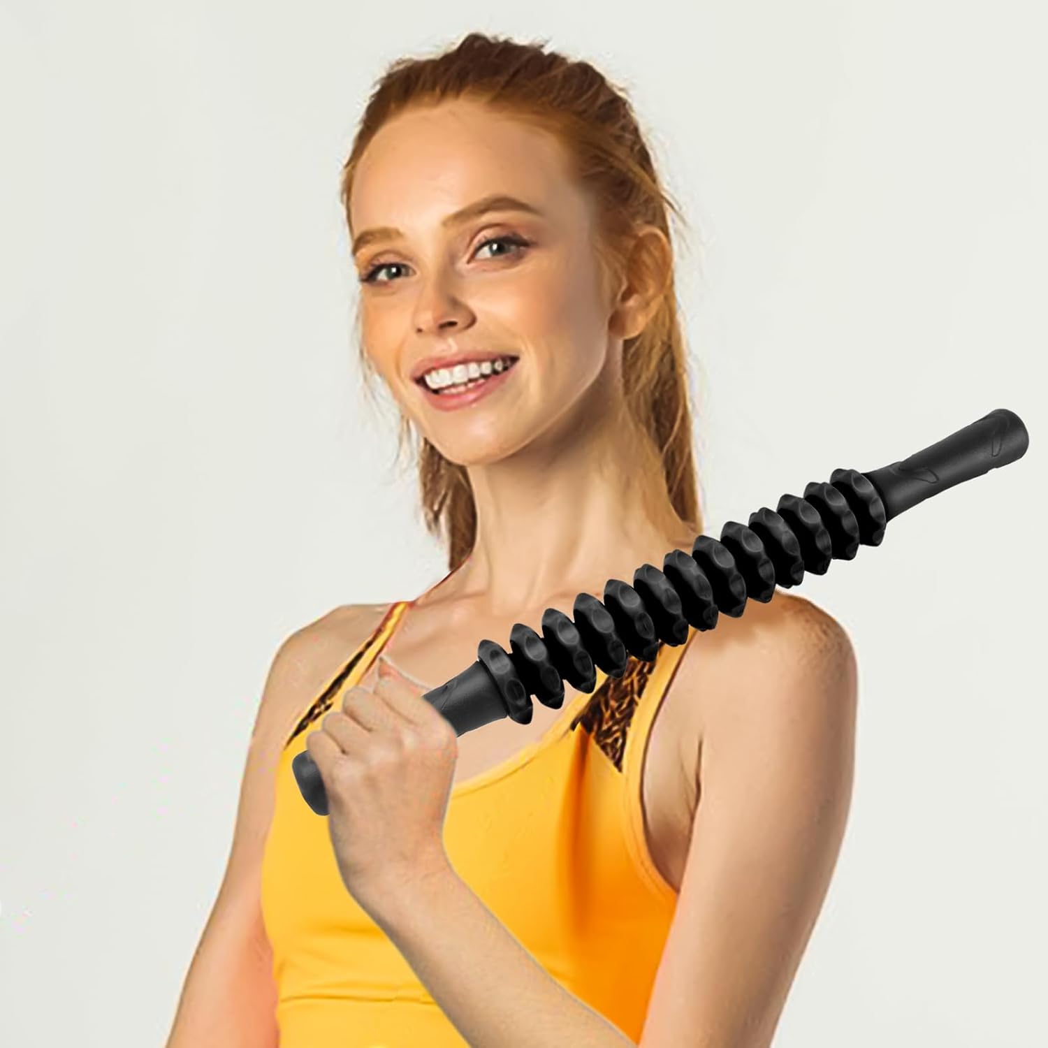 ZanLLW – Barra de rodillo muscular, barra de masaje de tejido profundo para atletas, terapia muscular para corredores, Lipo Stick para aliviar el