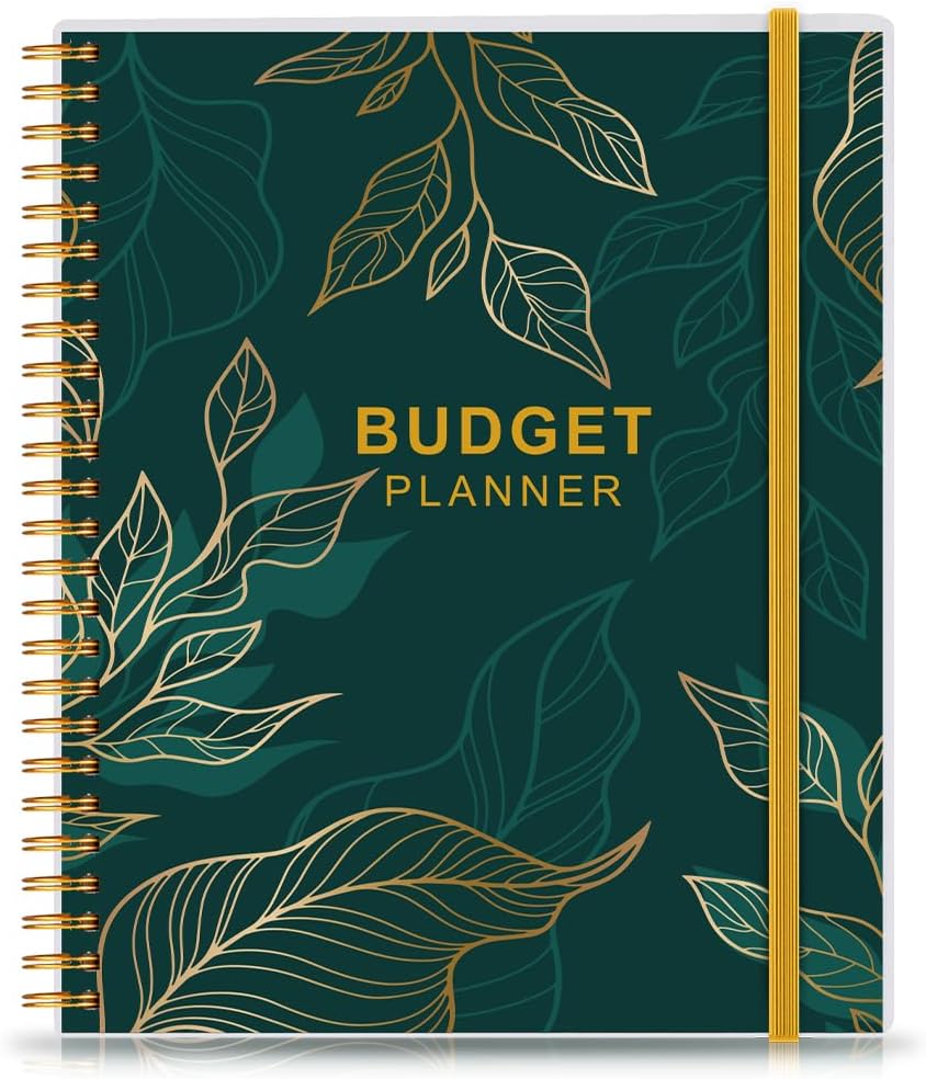 Planificador de presupuesto, cuaderno de seguimiento de gastos, planificador de presupuestos de 8 x 9.5 pulgadas y planificador financiero libro de