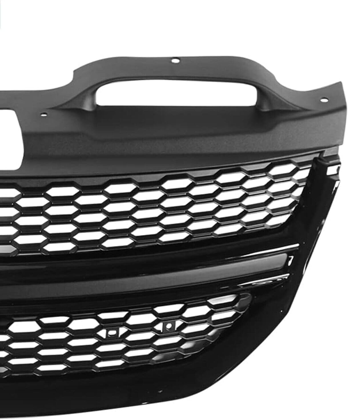 Parrilla superior negra para parachoques delantero compatible con Dodge Journey 2011-2020