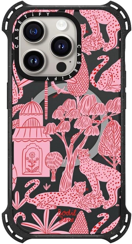 CASETiFY Funda Bounce para iPhone 15 Pro 6 veces probada contra caídas de grado militar, protección contra caídas de 21.3 pies, compatible con