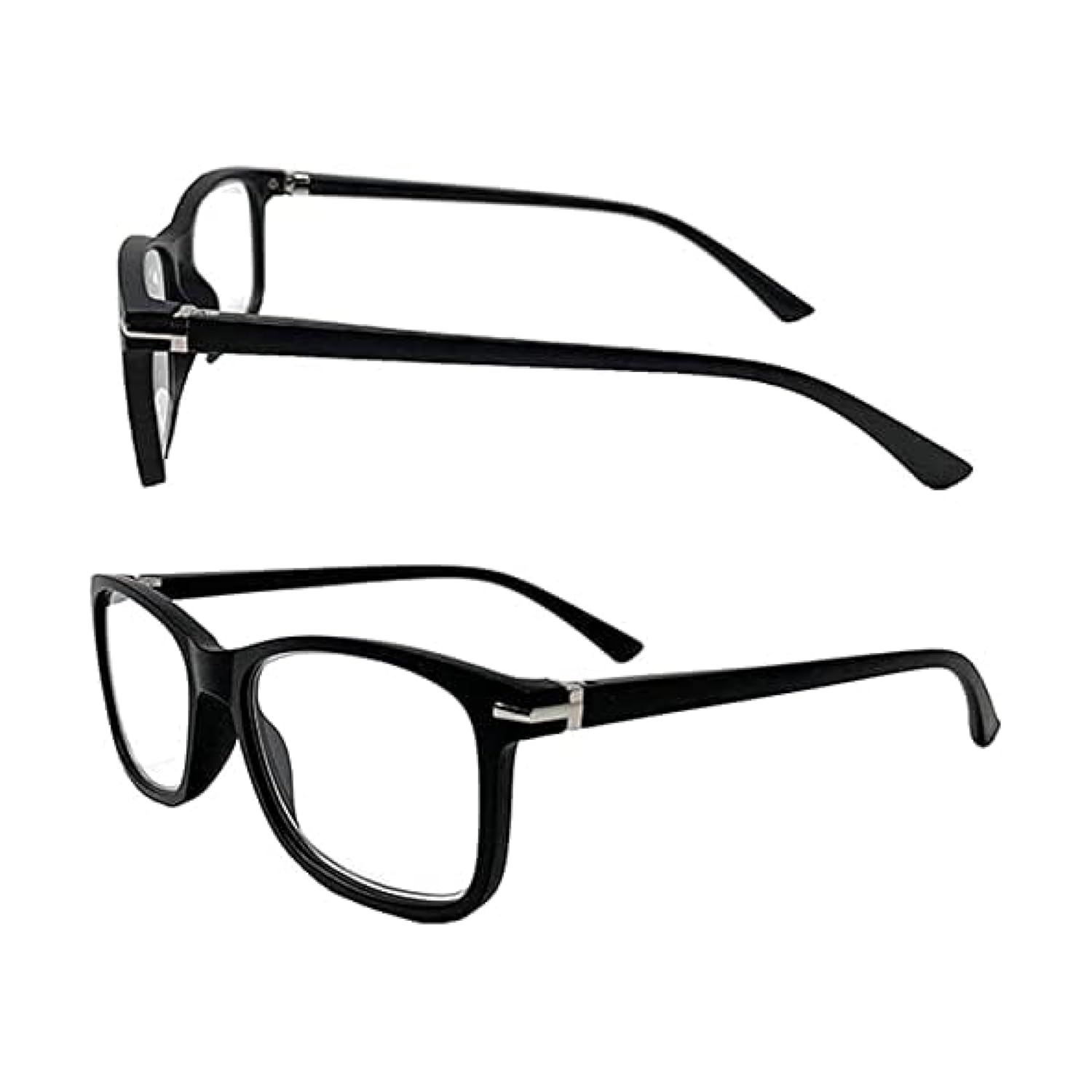 Readerest – Anteojos de lectura con bloqueo de luz azul (negros, aumento de 3.75), para computadora, con lente reflectante fina, antirreflejo, para