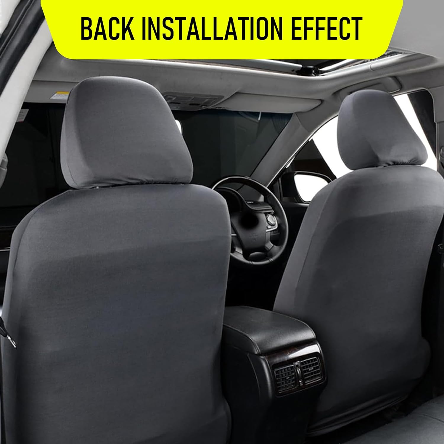 Paquete de 2 fundas protectoras para reposacabezas de automóvil, accesorios de vehículo, fundas para reposacabezas de automóvil, universales para