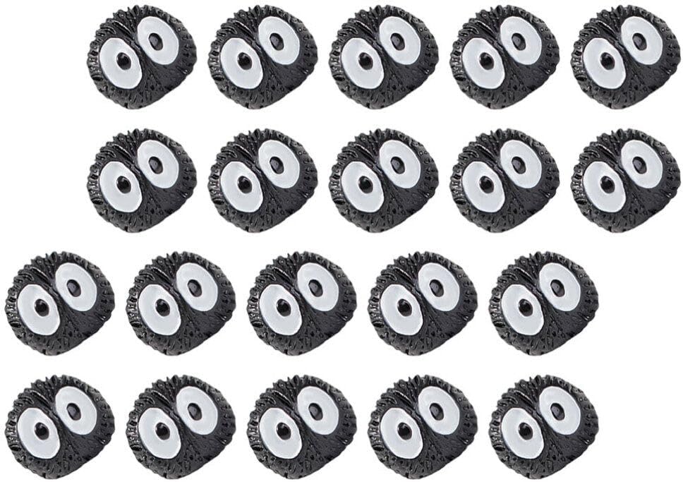 ABOOFAN 20 piezas de mini elfos de hadas accesorios de jardín de resina pequeñas estatuas de elfo negro pecera arena decoración de mesa de briquetas