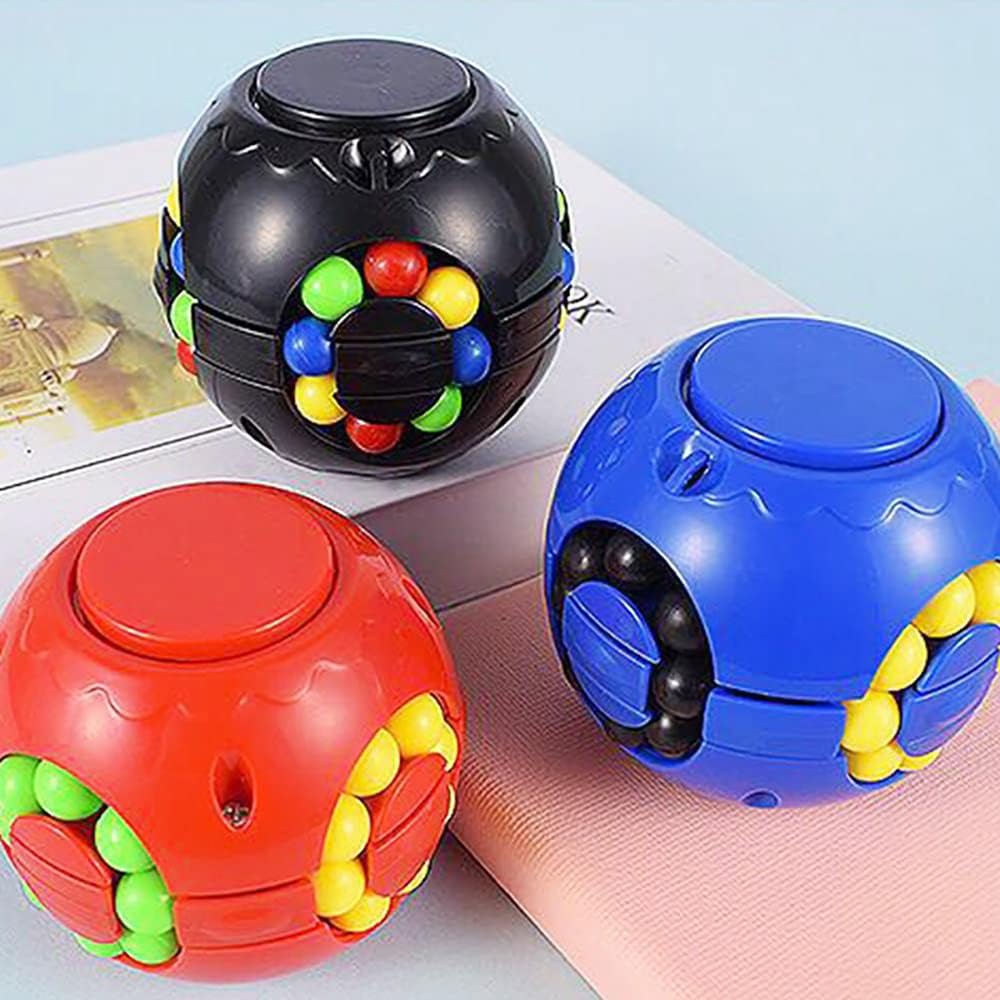 Cubo mágico de frijoles giratorios Fidget Puzzle Juguetes Pelota Anti Estrés Juegos de IQ Educativo Sensorial Regalo de Pascua para niños, niñas,