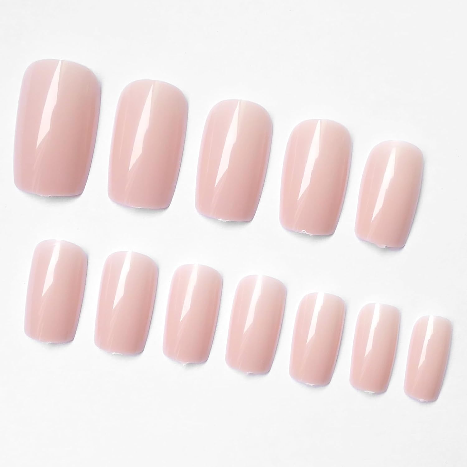 LoveOurHome 240 uñas postizas cuadradas medianas a presión, uñas postizas cuadradas a presión, uñas postizas de gel, uñas postizas de color, uñas