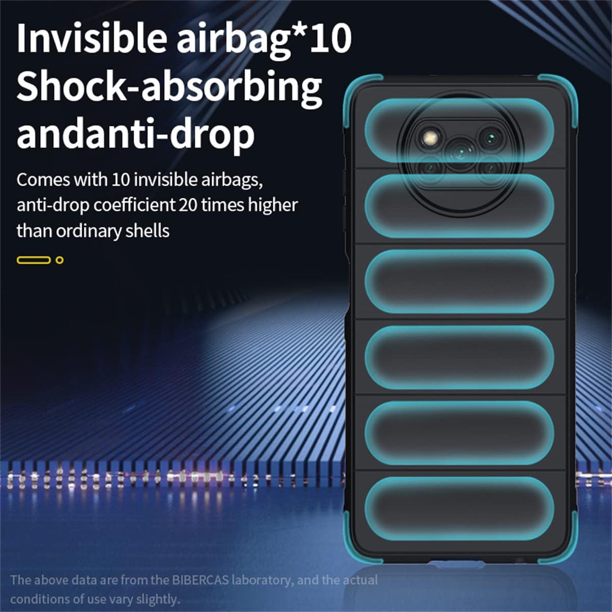 AireWiki Funda compatible con Xiaomi Poco X3 NFC X3 Pro Funda de silicona protectora a prueba de golpes Forro antideslizante externo para Xiaomi