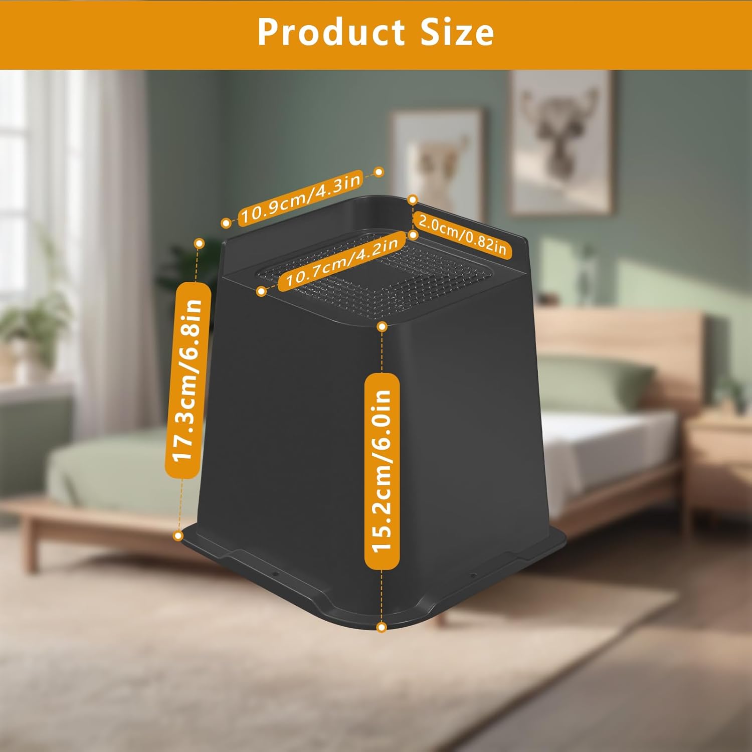 Elevadores de cama, elevadores de muebles de 6 pulgadas para escritoriosofámesa y elevadores de patas de silla, amplían y amplían el diseño