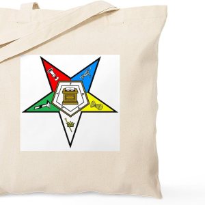 CafePress Eastern Star Tote Bag Natural Canvas Tote Bag, Cloth Shopping Bag CafePress Eastern Star Tote Bag Natural Canvas Tote Bag, Cloth Shopping Bag