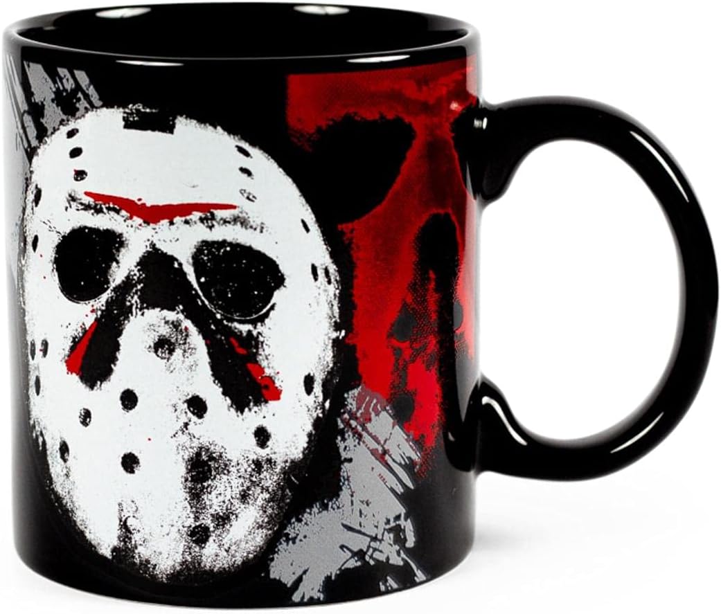 Silver Buffalo Friday The 13th I Wish It Was Friday – Taza de cerámica con capacidad para 20 onzas