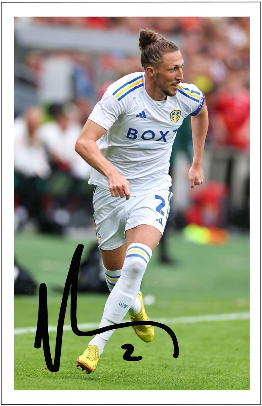 RJR PRINTS Luke Ayling – Leeds United firmado 12 x 8 pulgadas impresión fotográfica preimpresa autógrafo, regalo de fútbol