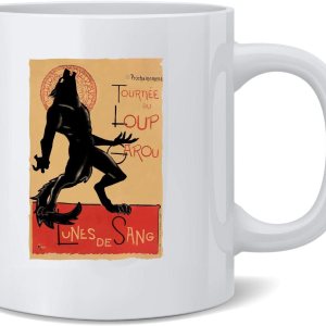 Poster Foundry Loup Garou Noir Black Werewolf Chat Noir Parody – Taza de café de cerámica, regalo divertido y novedoso, 12 onzas Poster Foundry Loup Garou Noir Black Werewolf Chat Noir Parody – Taza de café de cerámica, regalo divertido y novedoso, 12 onzas