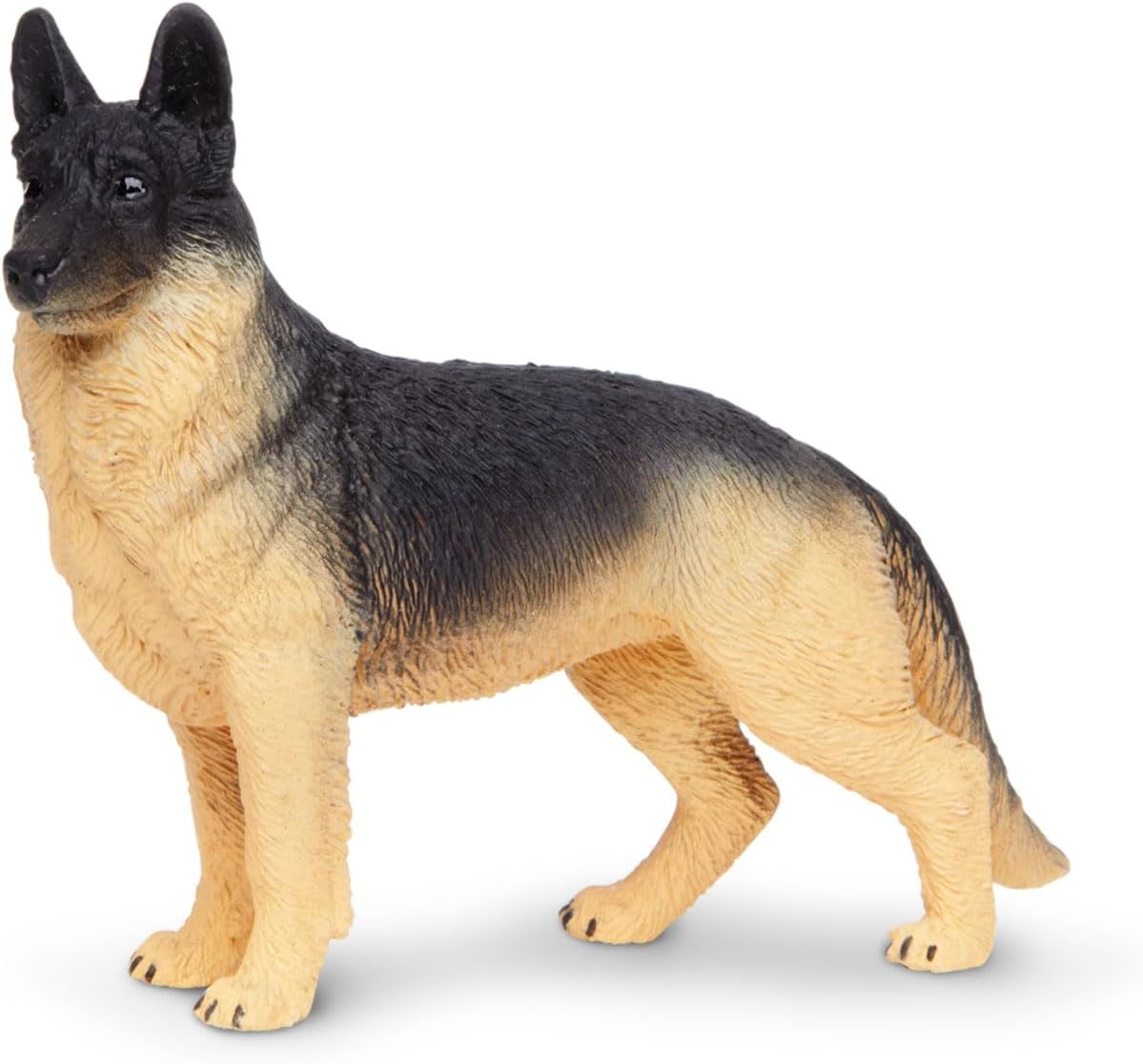 Safari Ltd. Figura de pastor alemán, figura detallada de plástico de 3.75 pulgadas, divertido juguete educativo para niños, niñas y niños a partir