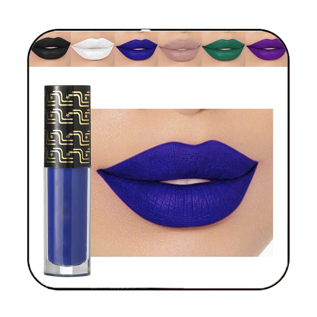 Kilshye Lápiz labial líquido mate para Halloween, pigmento gótico, brillo labial, terciopelo para disfraz, para mujeres y niñas, paquete de 1 unidad