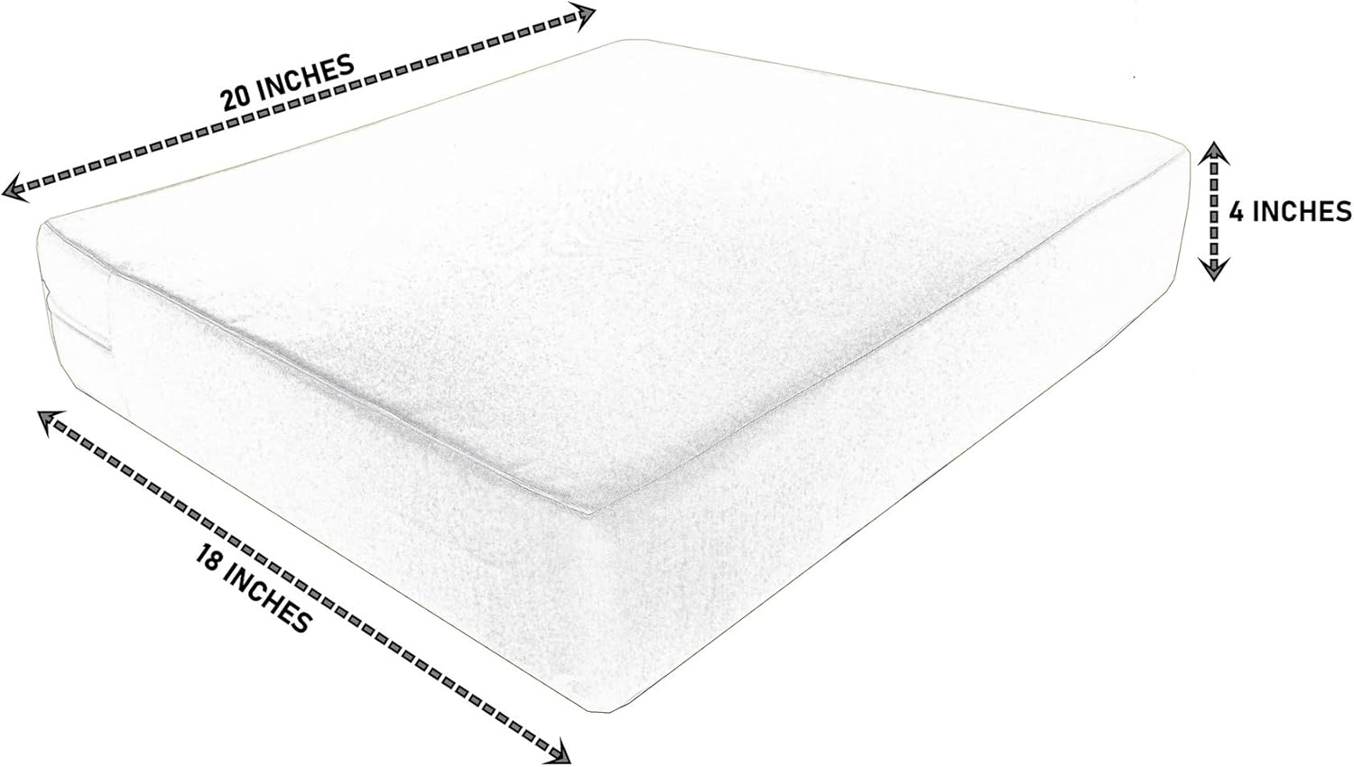 Serenity – Fundas de cojín para sillas de patio (20 x 18 x 4 pulgadas (2 fundas) color verde azulado