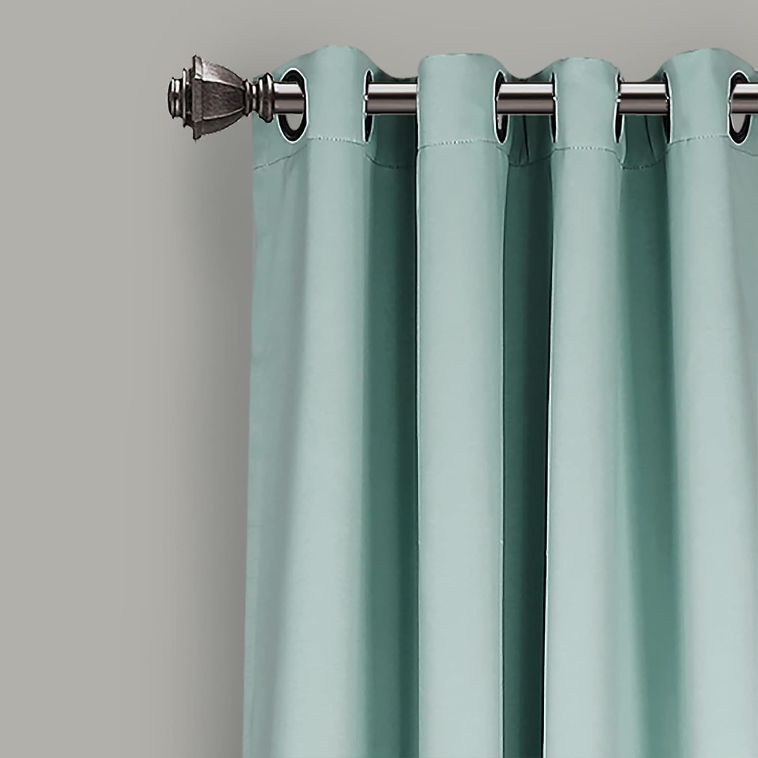 Lush Decor – Paneles de cortina opaca con aislamiento con ojales, par, 52 pulgadas de ancho x 108 pulgadas de largo, color azul