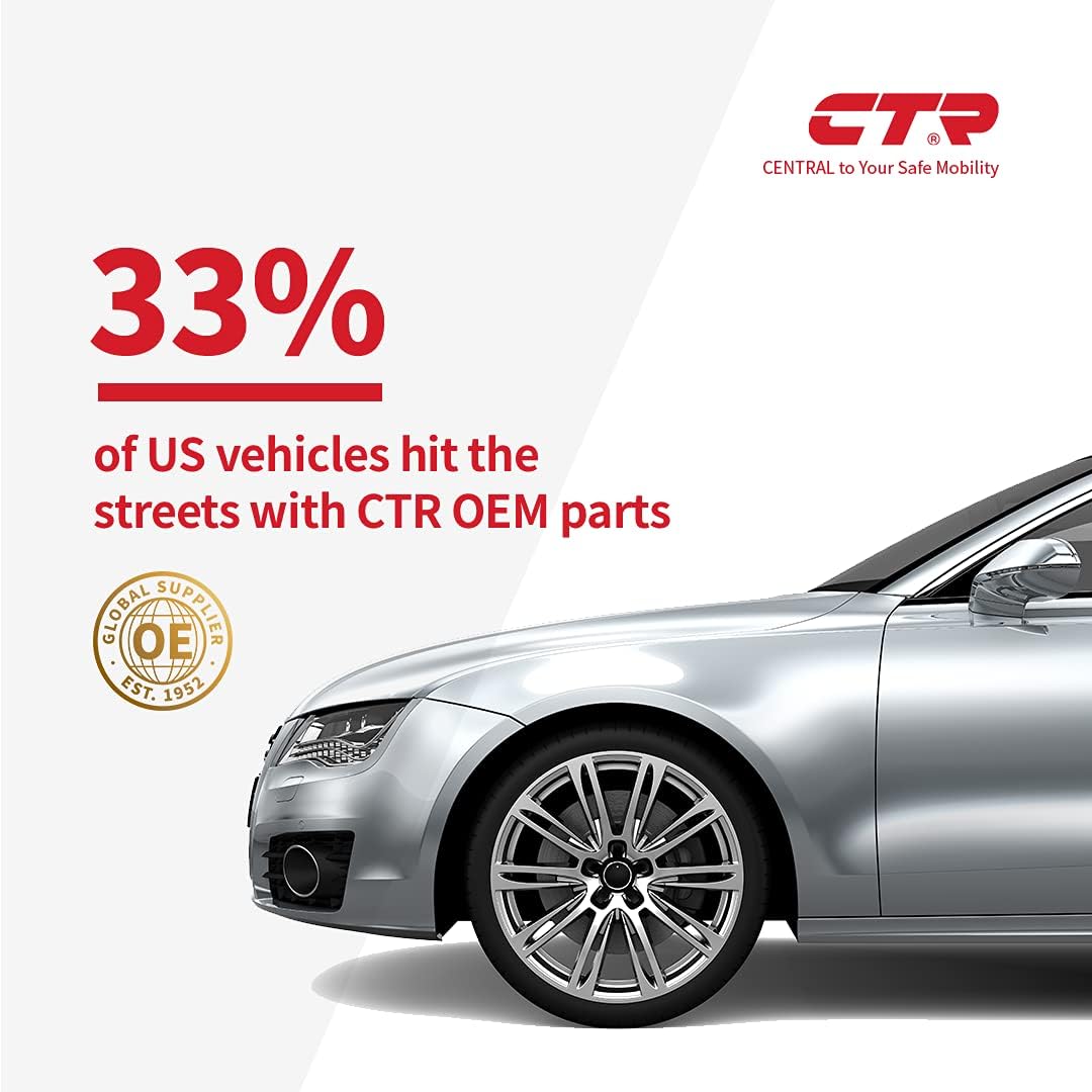 CTR CB0117 Proveedor de equipo original Rótula inferior delantera compatible con Acura, vehículos Honda – Reemplaza 51210S6M010, 51210S9A982,