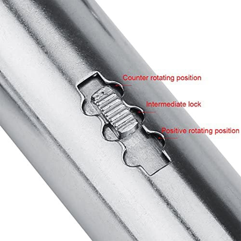 Llave de trinquete con mango en T, soporte de mango en T ajustable, herramienta de roscado manual para roscas métricas M3-M8, M5-M12 (M3-M8 largo)