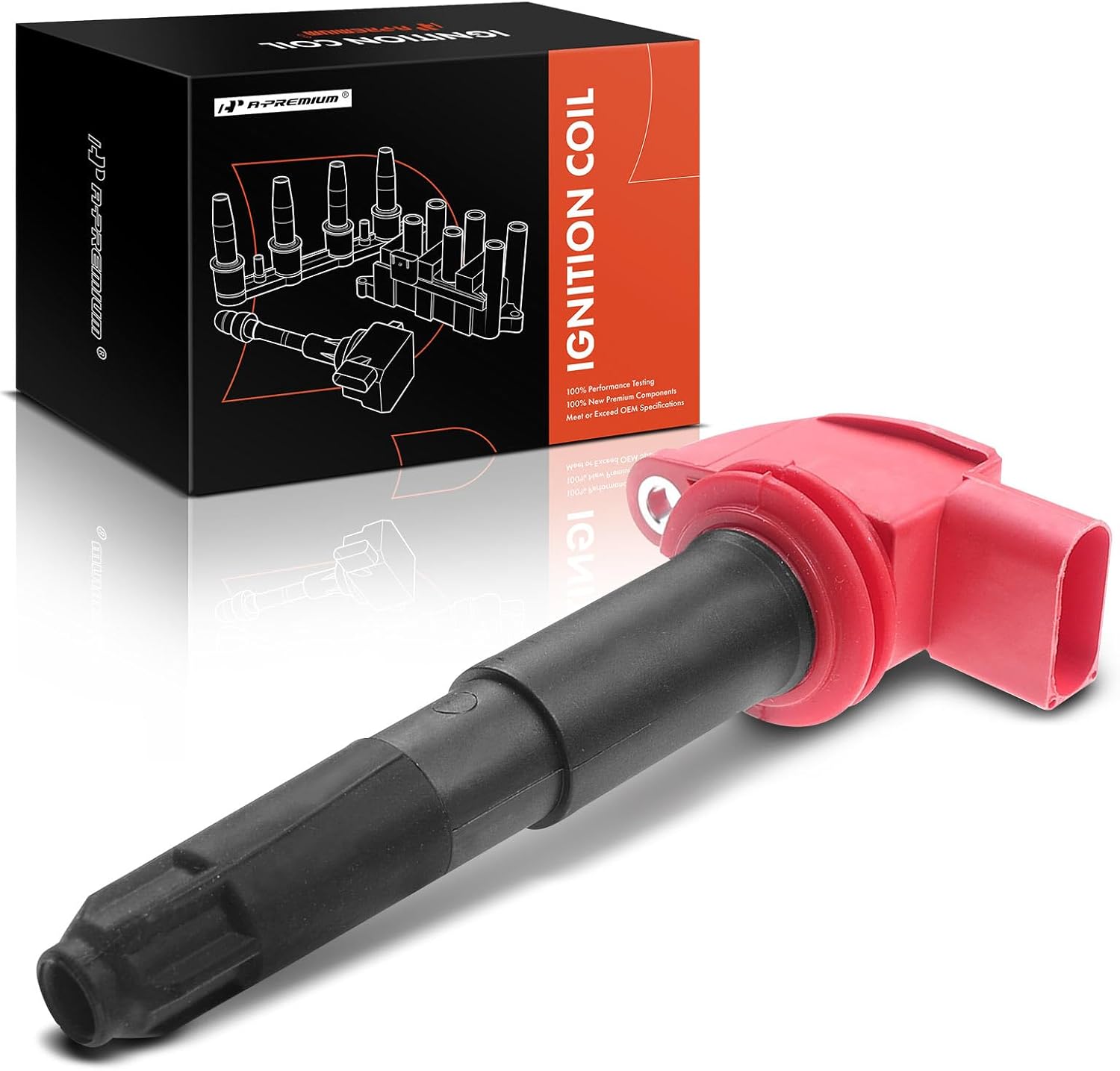 A-Premium Paquete de bobinas de encendido del motor compatible con Porsche Cayenne 2008-2018, Panamera 2010-2016, 3.6L 4.8L DOHC