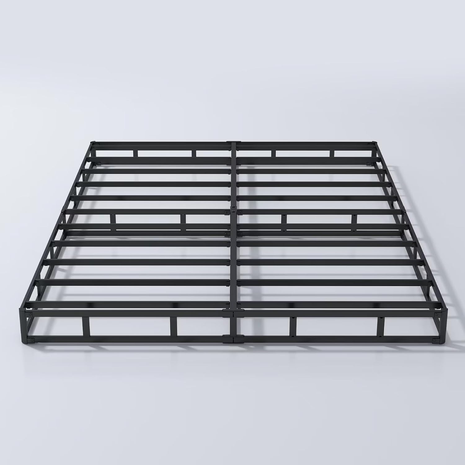 ALDRICH Base de colchón de metal resistente de 5 pulgadas, capacidad máxima de peso de 3000 libras, antideslizante, sin ruido, fácil de montar,