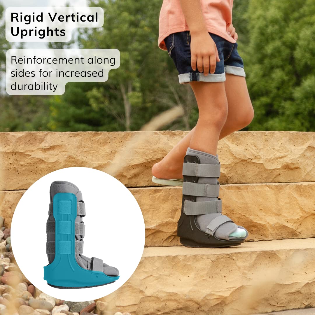 BraceAbility Botas para caminar pediátricas  Zapatos ortopédicos CAM de apoyo para jóvenes lesiones por rotura de tobillo, fractura ósea