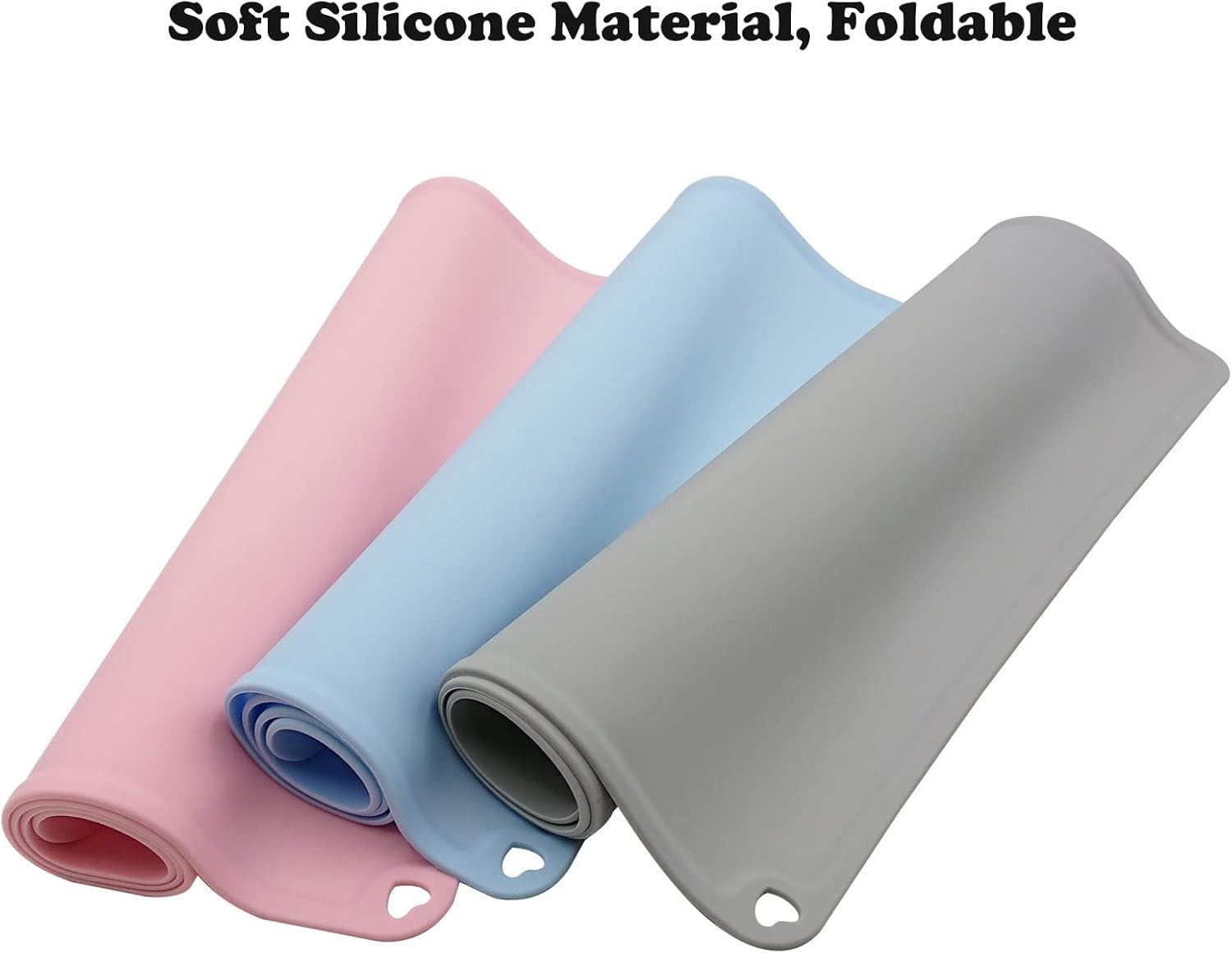 Tapete de silicona para alimentación de mascotas, perro y gato, mantel individual con borde elevado, antideslizante, impermeable, bandeja de comida