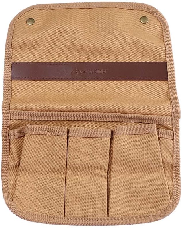 1 bolsillo lateral para silla de exterior, bolsa de almacenamiento para reposabrazos, organizador plegable portátil para acampar al aire libre