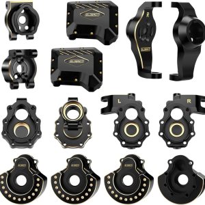 GLOBACT Kit de actualizaciones de latón para 110 TRX4 eje portal delantero y trasero interior y exterior carcasa portal cubierta diff soportes de GLOBACT Kit de actualizaciones de latón para 110 TRX4 eje portal delantero y trasero interior y exterior carcasa portal cubierta diff soportes de