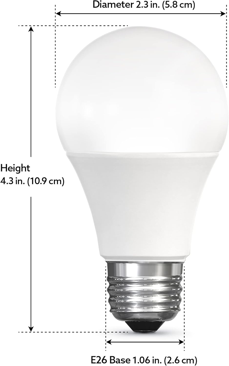 Feit Electric OM60927CAAG 60W equivalente WiFi regulable, no requiere concentrador, Alexa Google Assistant A19 Bombilla LED inteligente, 4.4