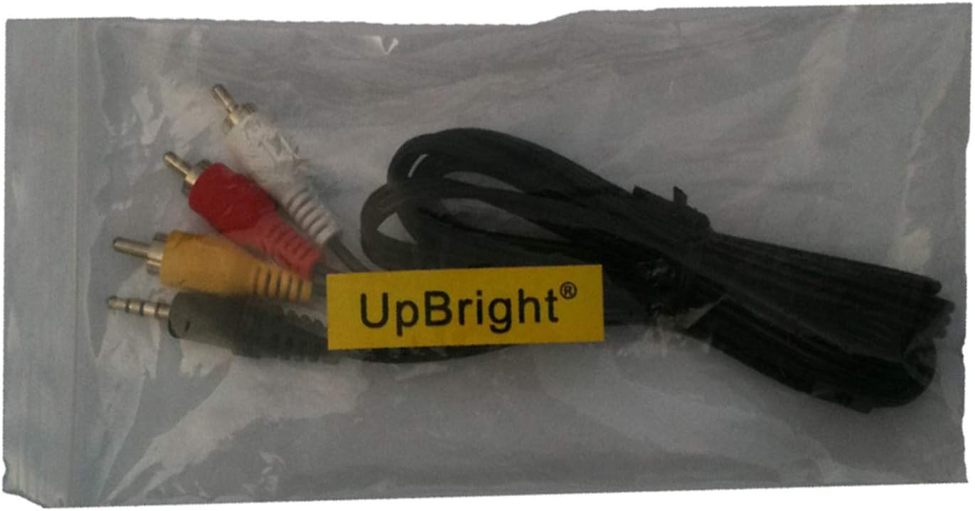 UpBright Cable de audio y video AV compatible con Sony Handycam Hi88XR72x videocámara CCD-TV98 CCD-TRV101 CCD-TRV107 CCD-TRV108 CCDTRV120