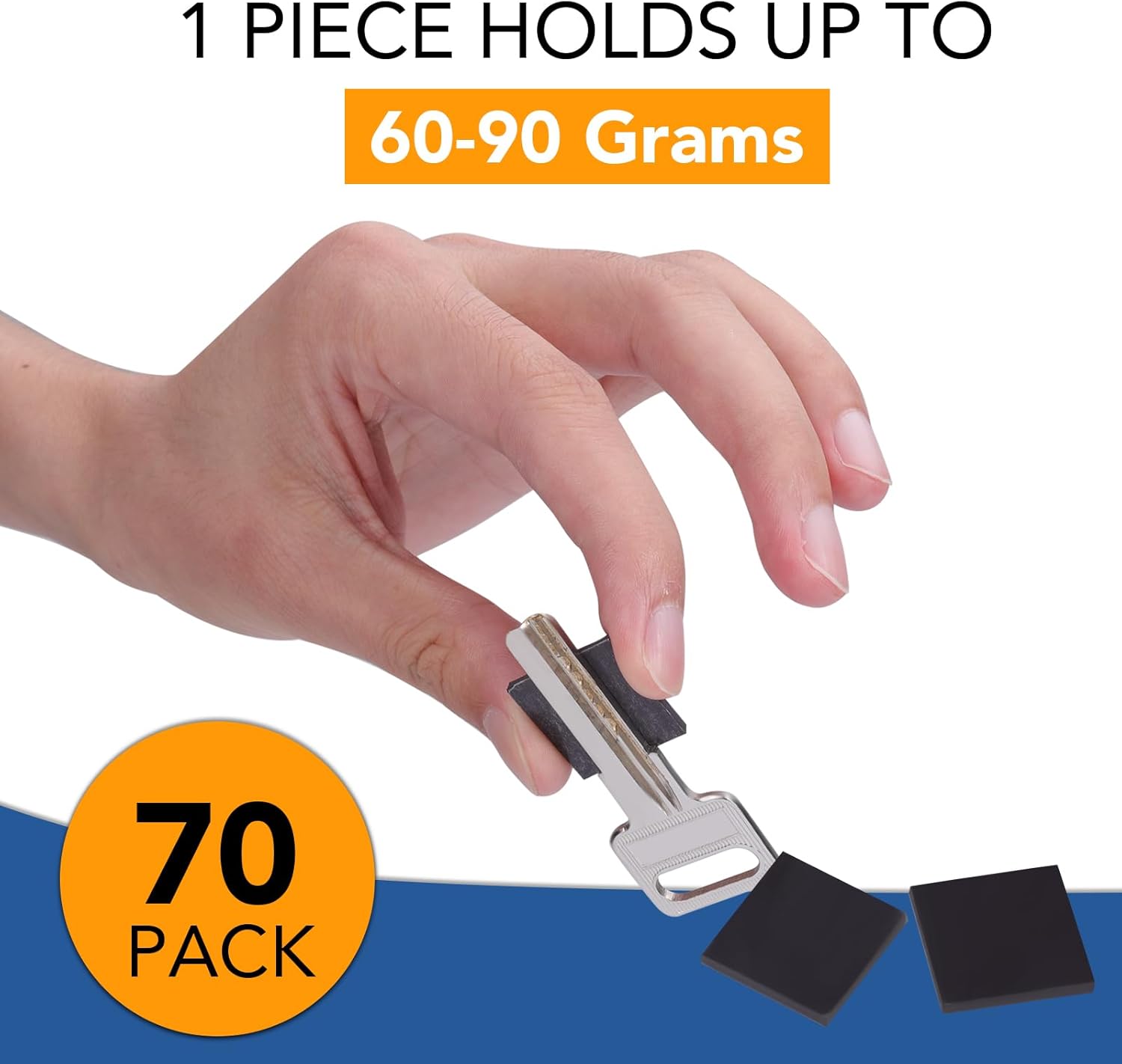 DIYMAG Cuadrados magnéticos adhesivos, cinta magnética adhesiva flexible (cada uno 0.787 x 0.787 x 0.079 in), hojas magnéticas con adhesivo para