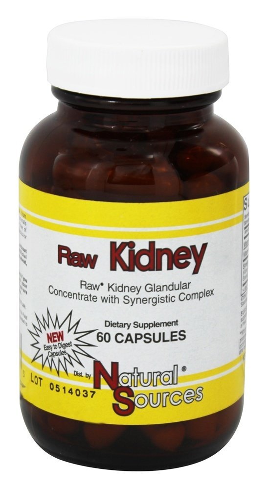Raw Kidney Natural Sources, Inc. 60 cápsulas