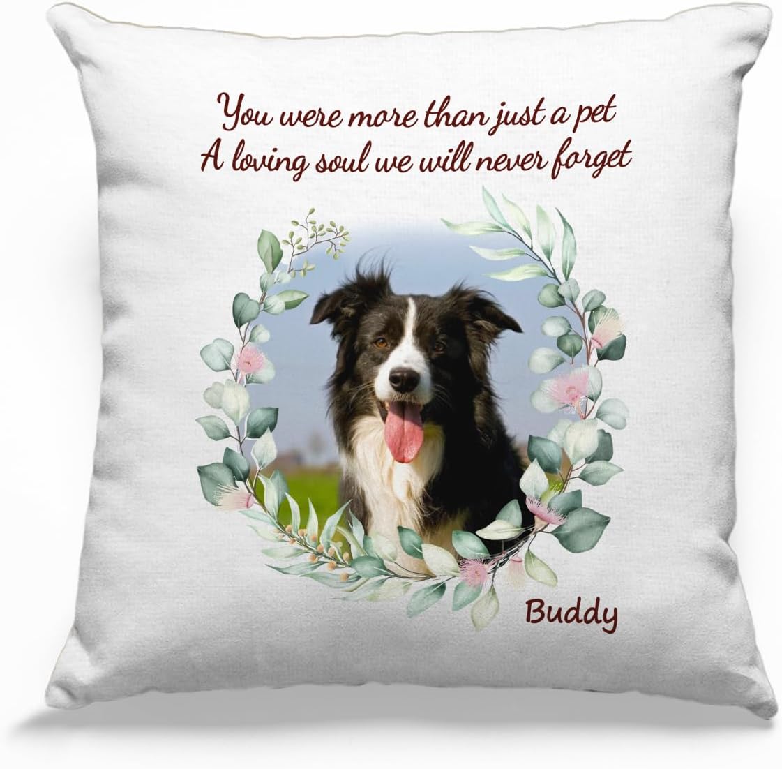 Pawfect House Almohadas personalizadas con texto en inglés “You were More Than Just a Pet (inserto incluido), regalos conmemorativos de Navidad por