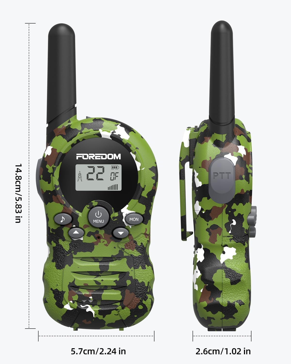 Walkie Talkies para niños de largo alcance, juguetes para exteriores para niños de 4, 5, 6, 7, 8-10, 12 años, regalo de cumpleaños, paquete de 2